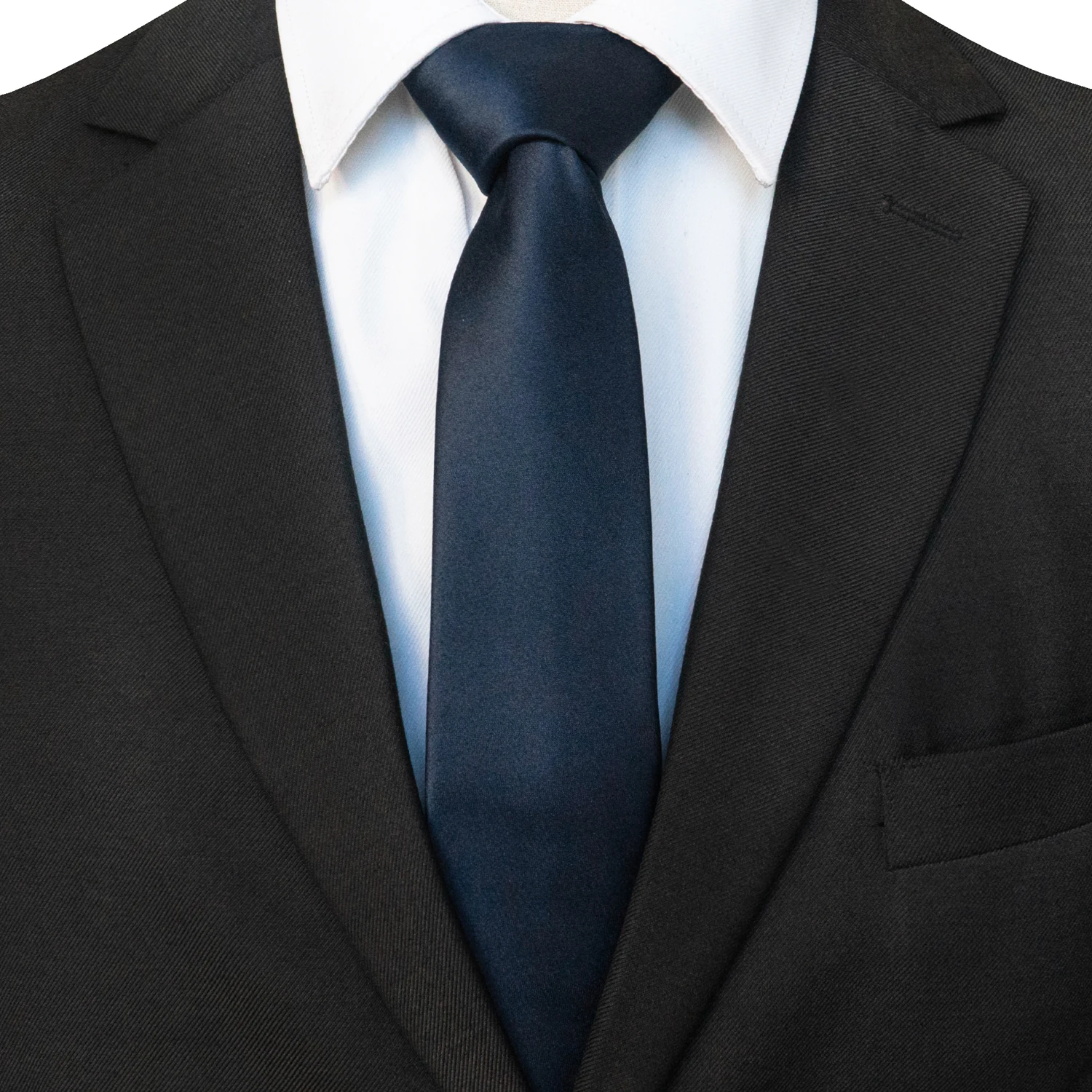 Hellblaue 6 cm solide schlanke Krawatte für Herren, schmale Krawatte, Hochzeit, Bräutigam, Business-Smoking, Bankett, Krawatte, Geschenk für Männer, Zubehör – Detail 10