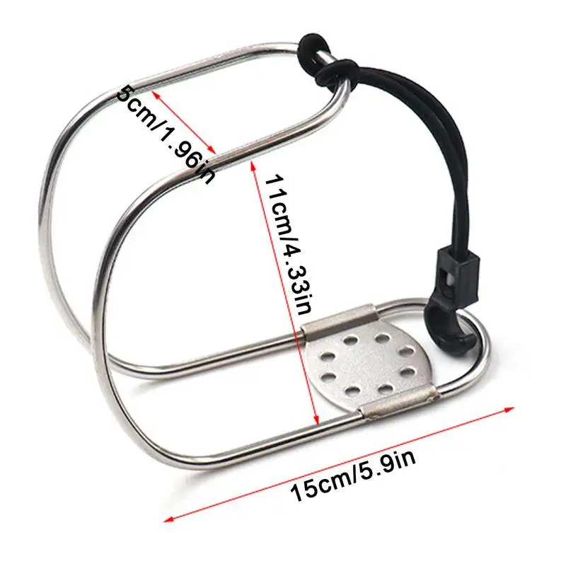 Life Ring Bracket Adjustable Stainless Steel Life Buoy Bracket Wear-Resistant Buoy Mount Multipurpose Holder