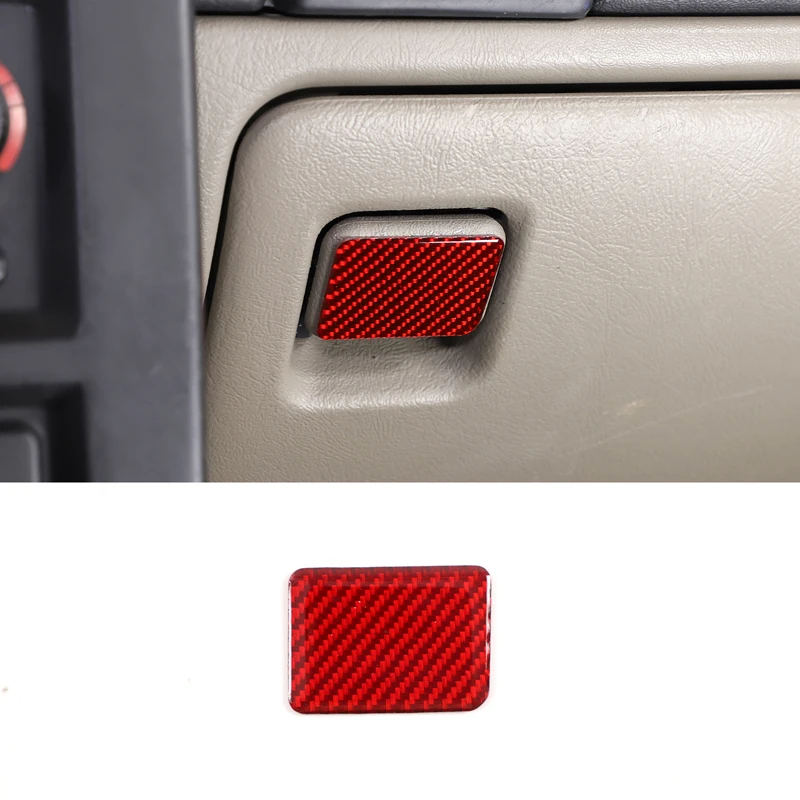

For Hummer H2 2003-2007 Soft Carbon Fiber Car Co-pilot Grocery Box Switch Sticker Car Decoration Accessories 1Pcs