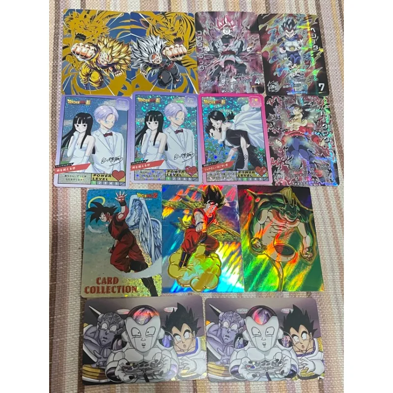 

Dragon Ball anime creative DIY rare Super Saiyan characters rare collectibles scattered cards children flash toy birthday gift