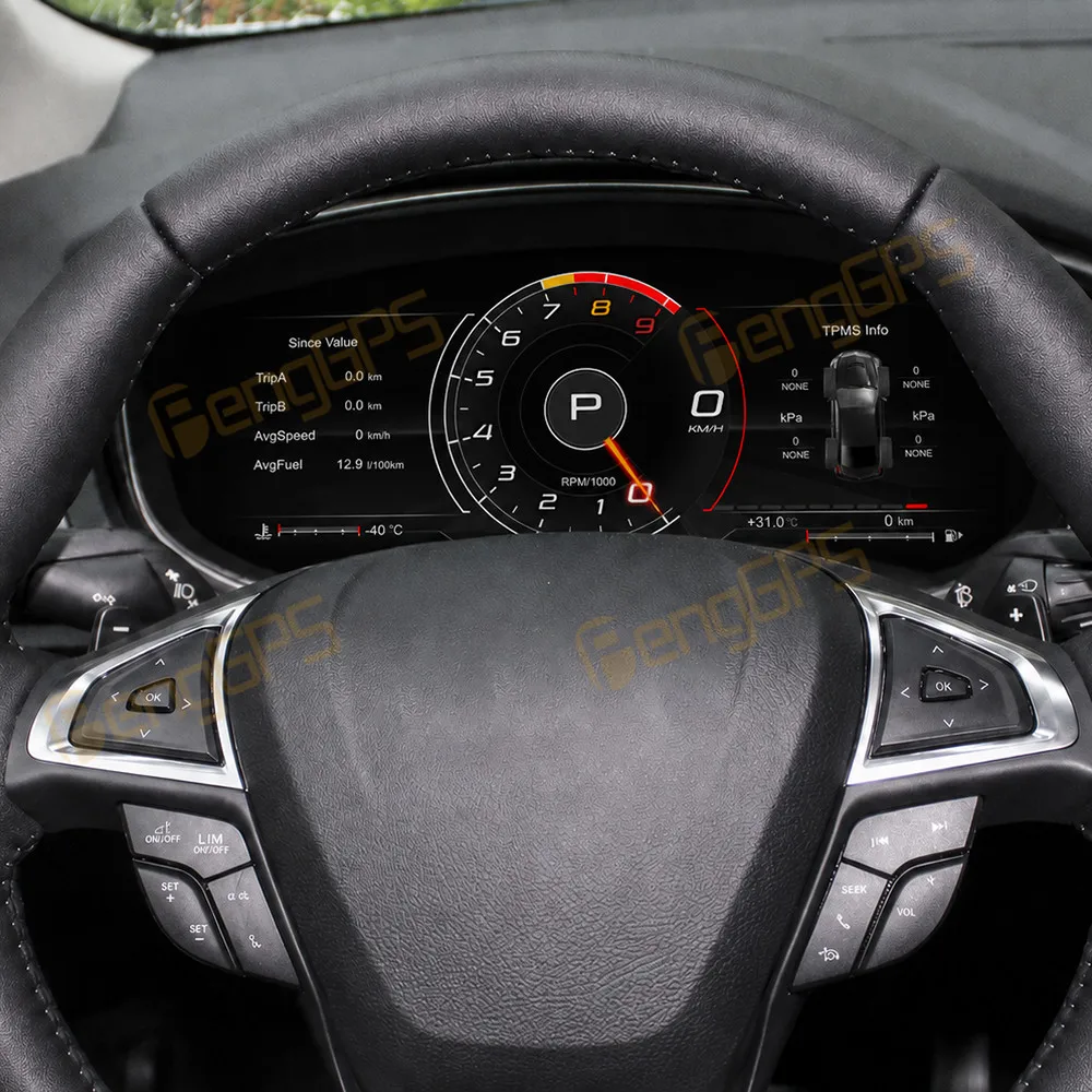 Panel de Instrumentos Digital LCD para Ford Mondeo 2013-2021, Tablero de Instrumentos, Velocímetro Multifuncional 2