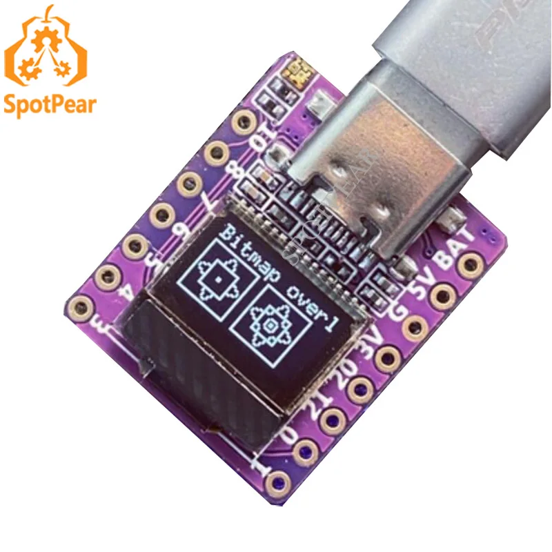 Placa de Desenvolvimento Esp32 Esp32-c3 0.42 Polegadas Display Lcd Wifi Bluetooth para Arduino Micropython