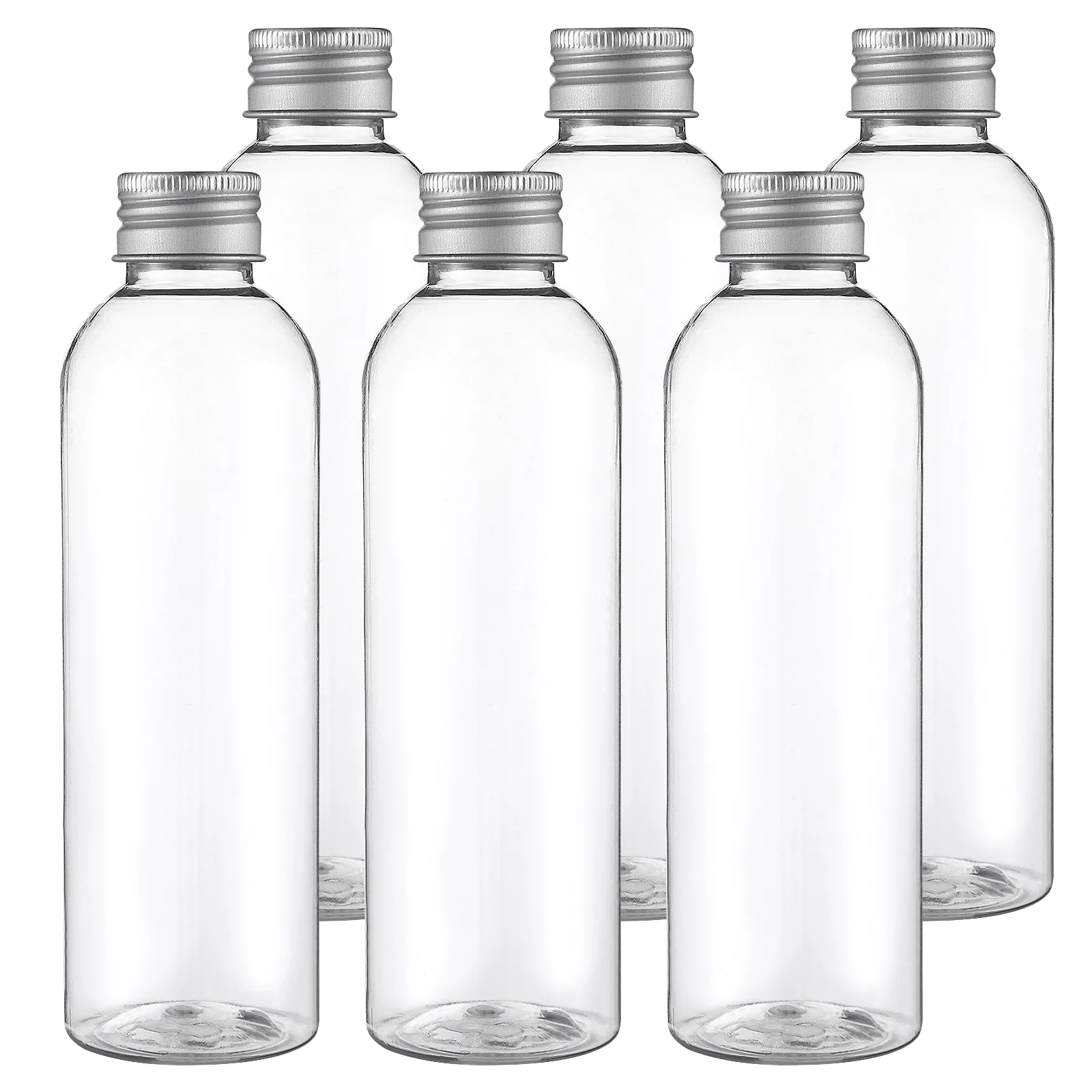 6/8/10pcs  100ml  Plastic Bottles Simple Milk Tea Bottles Beverage Bottle PET Food Grade Beverage Bottle With Lid