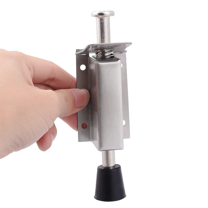 Gate Stay Fixed Door Holder Stainless Steel Door Foot Stopper Holder Floor Stop er Catch Latch Doorstop Furniture Hardware