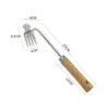 1Pcs Stainless Steel Weed Puller Sharp Tines Grass Rooting Weeding Tool for Yard Lawn and Farm Supply Home Yard Garden Tools 4