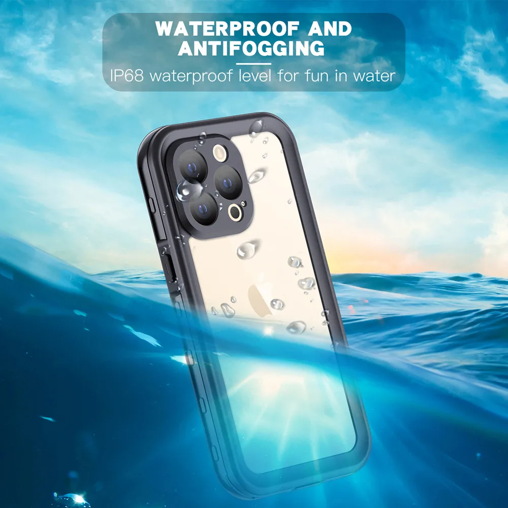 

Водонепроницаемый чехол для iPhone 13 Pro Max 12 11 XS XR SE 2022 2020 8 7 Plus