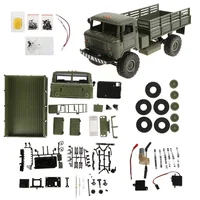 WPL B-24 KIT Remote Control Military Truck DIY Off-Road 4WD B24 RC Car 4 Wheel Buggy Drive Climb GAZ-66 Vehicle Gift Toy for Boy 1