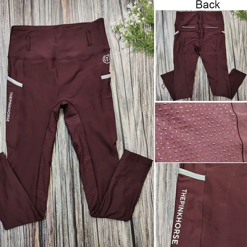 Lots of Western Brands Zipper Full Seat Grip Equestrian Breeches Rider Pocket Big Women Horse Riding Tights Equine Leggin Pants 6