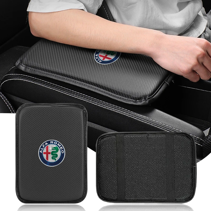 

Car Armrest Box Mats Leather Center Console Covers For Alfa Romeo 159 147 156 166 Giulietta Giulia Mito Stelvio Brera Spider