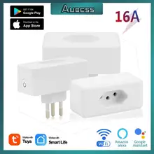 

Wifi Tuya Smart Socket Brazil Plug16A tuya smart life APP Remote Control Voice Control Work With Alexa Google Home