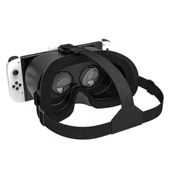 Enhanced Virtual Reality Headset with Adjustable HD Lenses and Comfortable Head Strap (Black)