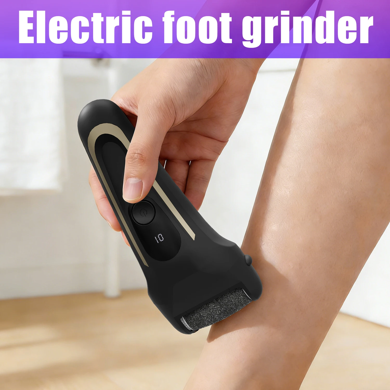 Electric Foot File Callus Remover For Smooth Feet Rechargeable_voghion.com