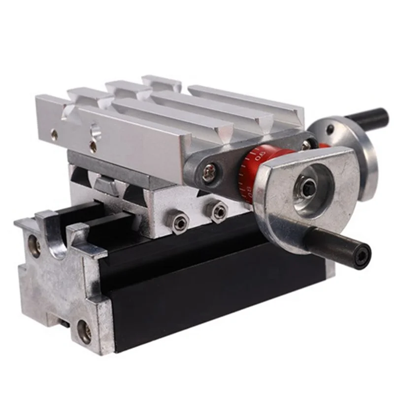 L33A_Metal Cross Table Slider Maximum Travel X Axis 50mm Y Axis 32mm Suitable for Tools Metal Mini Machines