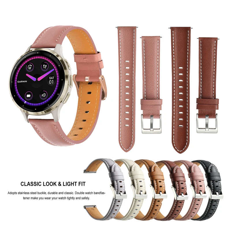 Premium Leather Band Strap, Multiple Size Options,