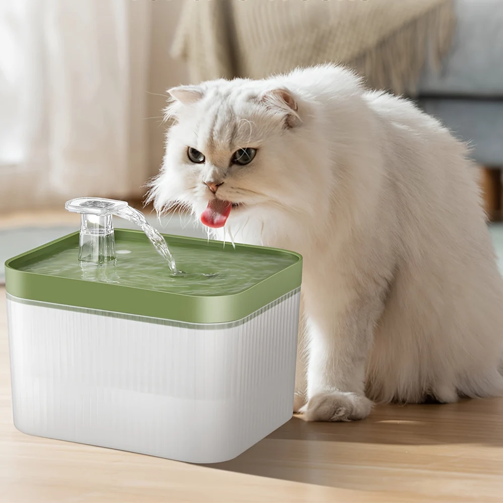 2.5L Cat Water Dispenser Drinking Fountain Automatic Circulating Filtration USB Silent Water Pump Suitable for Cats Small Pets