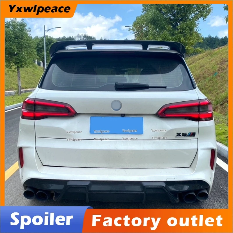 

For BMW X5 G05 SUV 2019 2020 2021 2022 ABS Gloss Black Rear Trunk Lip Wing Roof Spoiler Body Kit Accessories