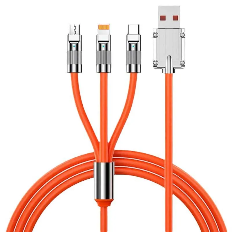 ตัวเลือกสินค้า สายชาร์จ USB 3 พอร์ต ชาร์จเร็ว 120W สำหรับมือถือทุกแบรนด์