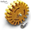 3.5/4 Inch Decal Remover Eraser Wheel Remove Car Stickers Adhesive Glass Metal Emblem Pinstripes Rubber Wheel with Drill Adapter 1