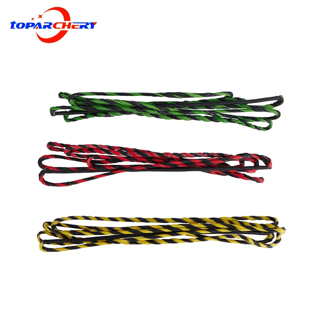 

Toparchery 16 Strands 135/145cm Flemish String,Adjustable Length Bowstring,For Recurve Bow Traditional Bow,Multicolor Bowstring