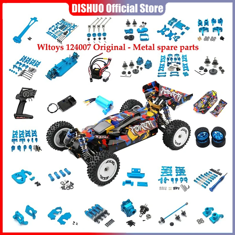 Metal Front&Rear Universal Shock Absorber for Wltoys 124007 124017 1/12 RC Car Upgrade Parts Brushless Motor Car Accessories