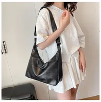 HOMEFISH Leather Commuter Vintage Casual Tote Bag Maillard Stylish Crossbody Bags for Women Texture Large Capacity Temperament 6