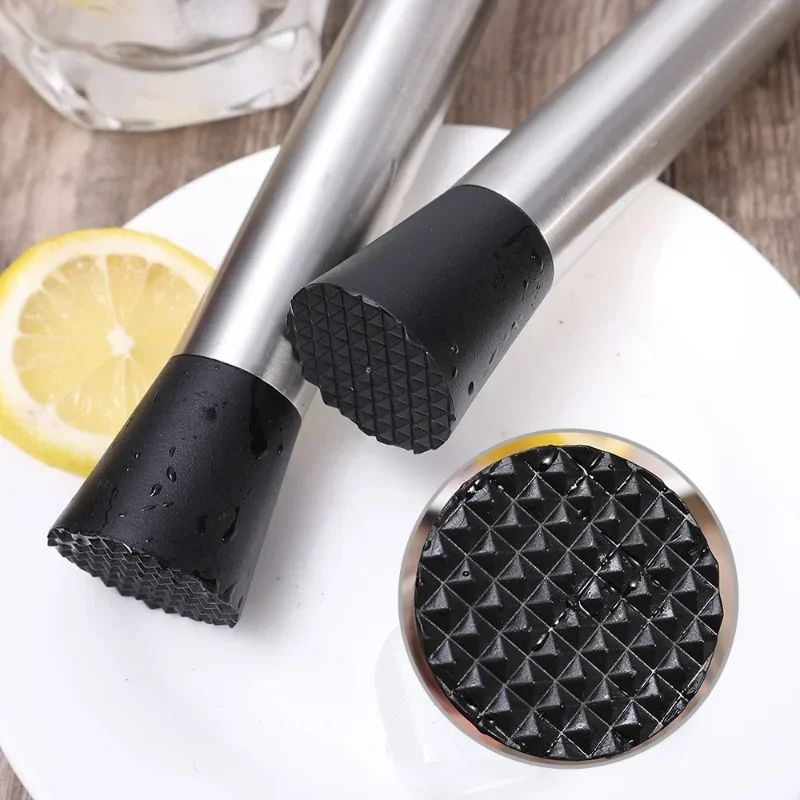 Stainless Steel Crushed Ice Hammer Multifunctional Popsicle Sticks Cocktail Swizzle Stick Fruit Lemon Muddle Pestle Bar Tools bar tools