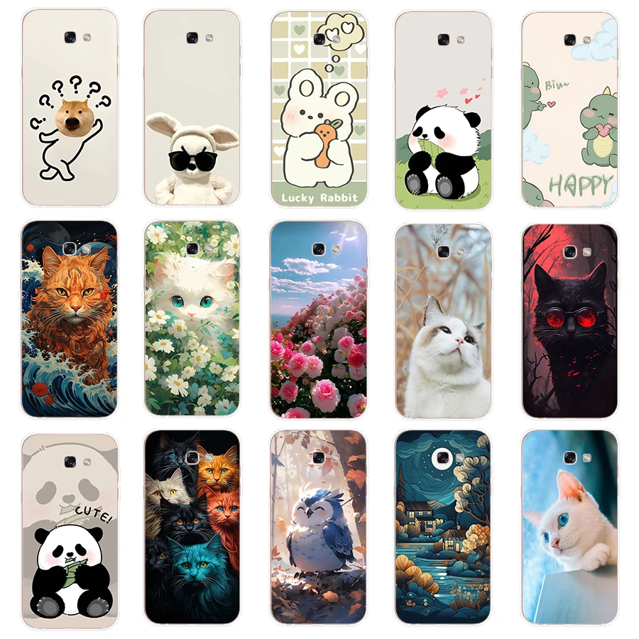 4 Per Galaxy A7 2015/A7 2016/A7 2017/A7 2018/Custodia Galaxy F13 Custodia Protettiva In Silicone Morbido Tpu