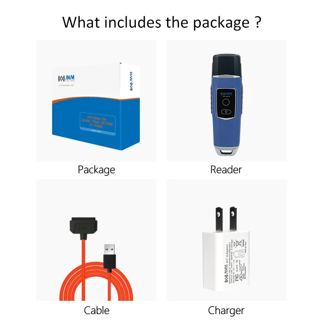 JWM IP67 토치 자석 부착형 USB 경비 순찰 시스템 무료 소프트웨어 포함