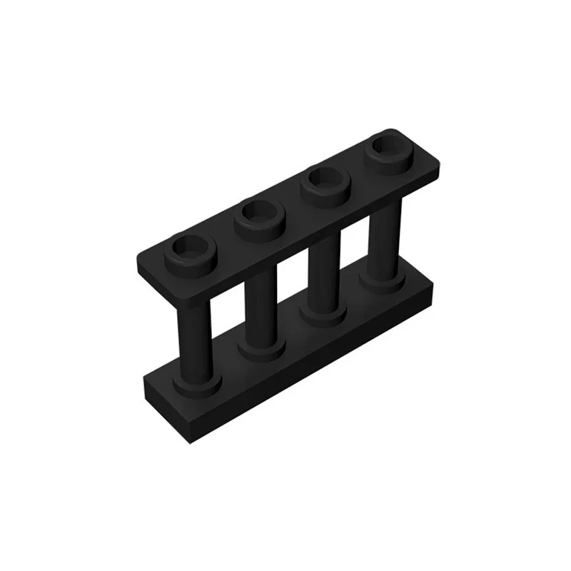 50pcs DIY 빌딩 블록 1x4 난간 두꺼운 그림 벽돌 어린이를위한 교육 크리 에이 티브 장난감 크기 15332와 호환 가능