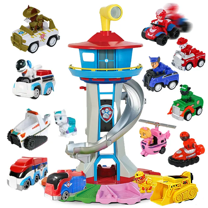 Grande tamanho Paw Patrol Tower para crianças, base de resgate, centro ...