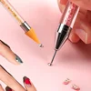 Double Head Nail Art Diamond Embroidery Drill Dot Painting Point Pen With Box Rhinestone Picker Wax Pencil Crystal Handle Tool 5