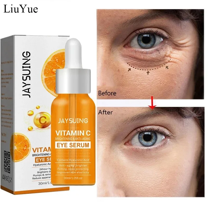 

Women Firming Anti-Aging Serum Face Vitamin C Anti-Wrinkle Essence Collagen Fade Fine Lines Eye Serum Brightening Remove Eye Bag