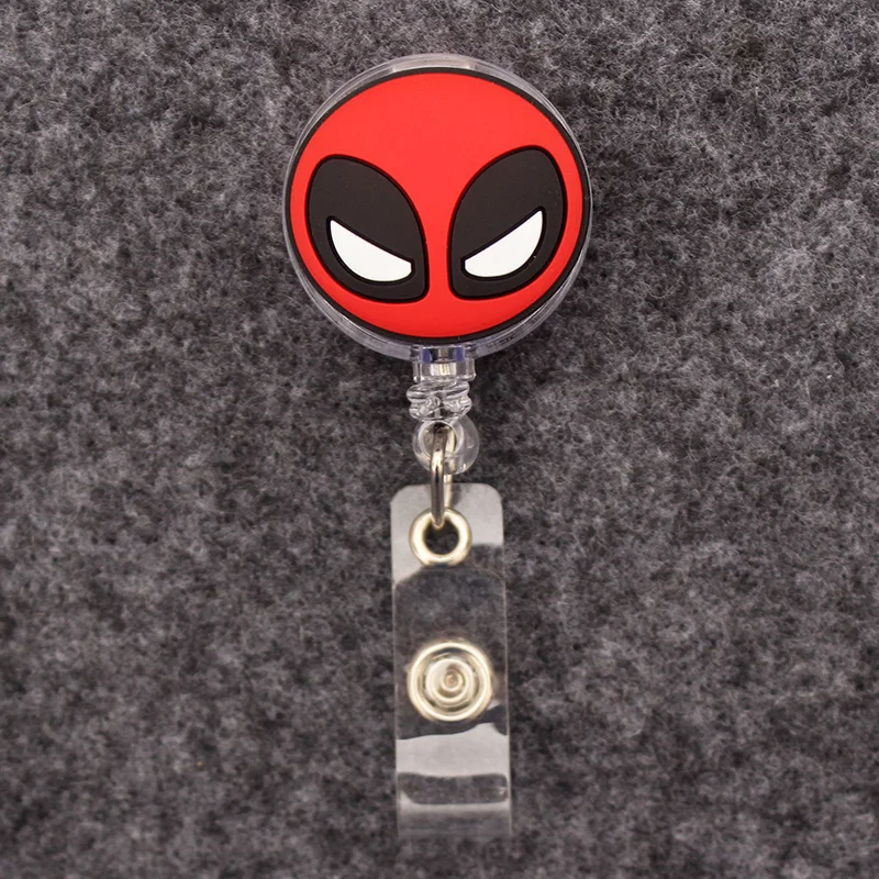 Cartoons Hero Logo Style Badge Reel Nurse Workers Enfermera ID Holder Girl Boy Retractable Name Card Holder Accessory retractable badge reel badge holder retractable id tag retractable id lanyard