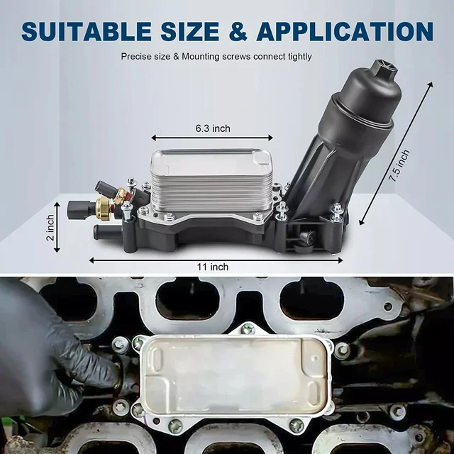 926-959 Aluminum Oil Filter Housing 926-876 For 3.6L V6 Jeep Dodge Ram Chrysler