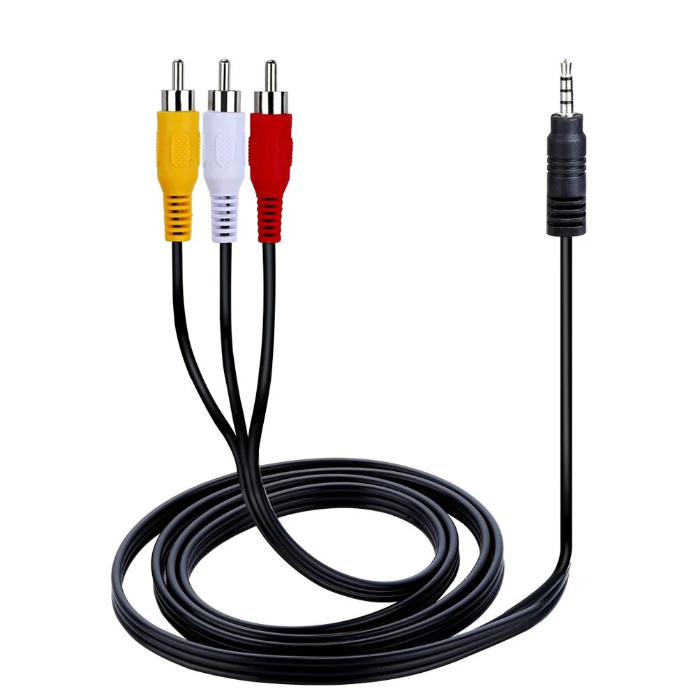 RCA ̺  Ʈ  RCA 3.5mm   AV ̺, DVD ÷̾  HiFi VCR TV ׷    1.5m