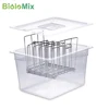 Stainless Steel Sous Vide Rack and 11L Sous Vide Cooker Containers Detachable Dividers Separator for Immersion Circulators 1