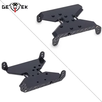 Piastra paramotore del telaio in fibra di carbonio Piastra di trasmissione Delrin per 1/10 RC Crawler Car Axial SCX10 Capra 1.9 UTB F9 Parti di aggiornamento