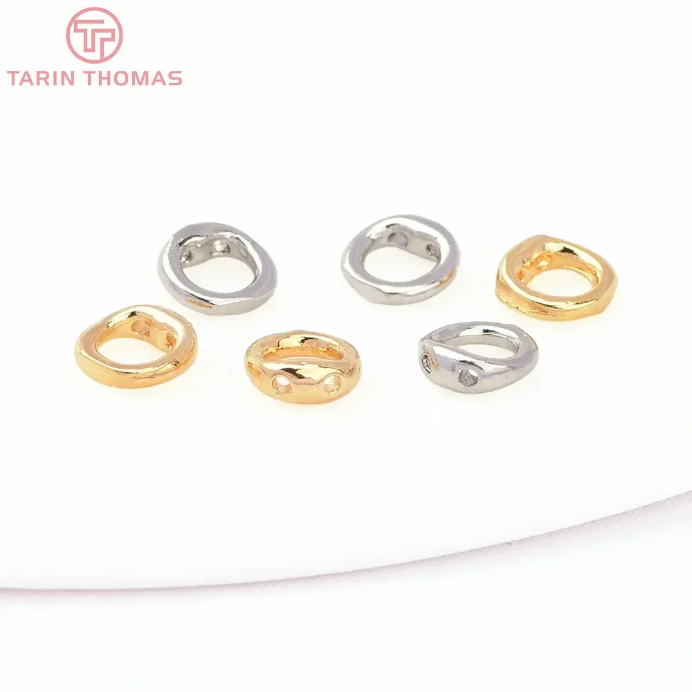 

(8517) 20PCS 5MM 24K Gold Color Brass Round Closed Rings with Holes High Quality DIY Jewelry Making Findings Accessories