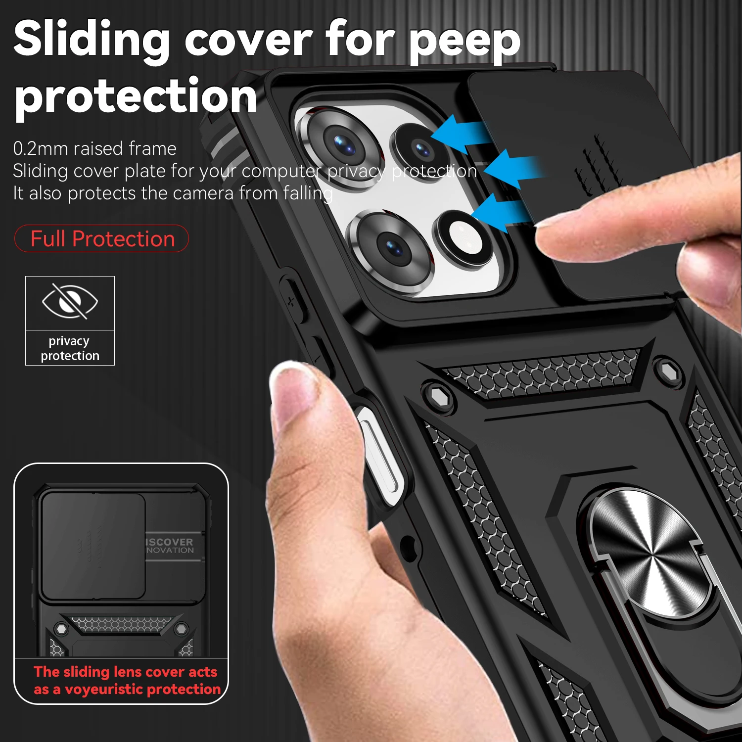Shockproof Slide Camera Lens Protective Case