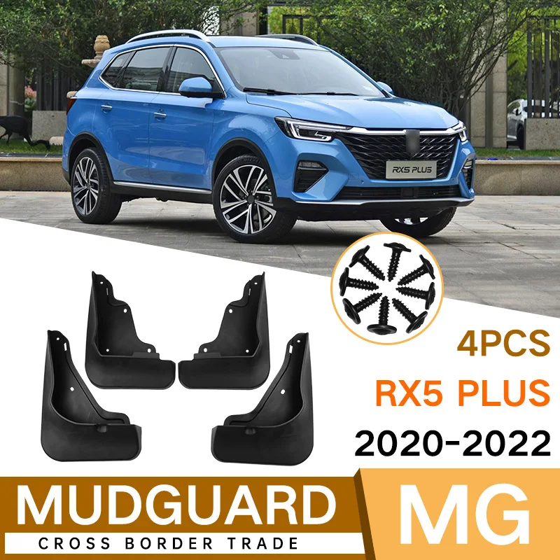 

For MG RX5 PLUS 2020-2022 Car Molded Mud Flaps Splash Guards Mudguards Front Rear Styling Front Rear Car Accessories