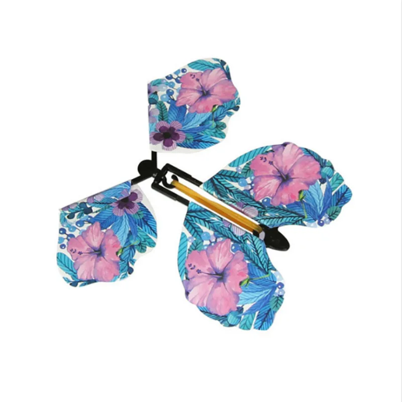 Magic Wind Up Flying Butterfly Surprise Box in The Book Rubber Band Powered Magic Flying Toy Surprise box butterflies Gift