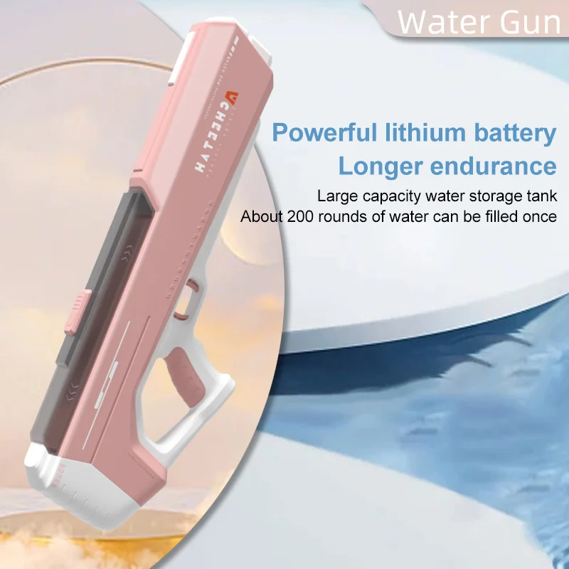 1L Capacity Electric Water Gun Toy Automatic High Pressure Blaster Pool Guns Summer Outdoor Toy for Adult Children Gift water guns