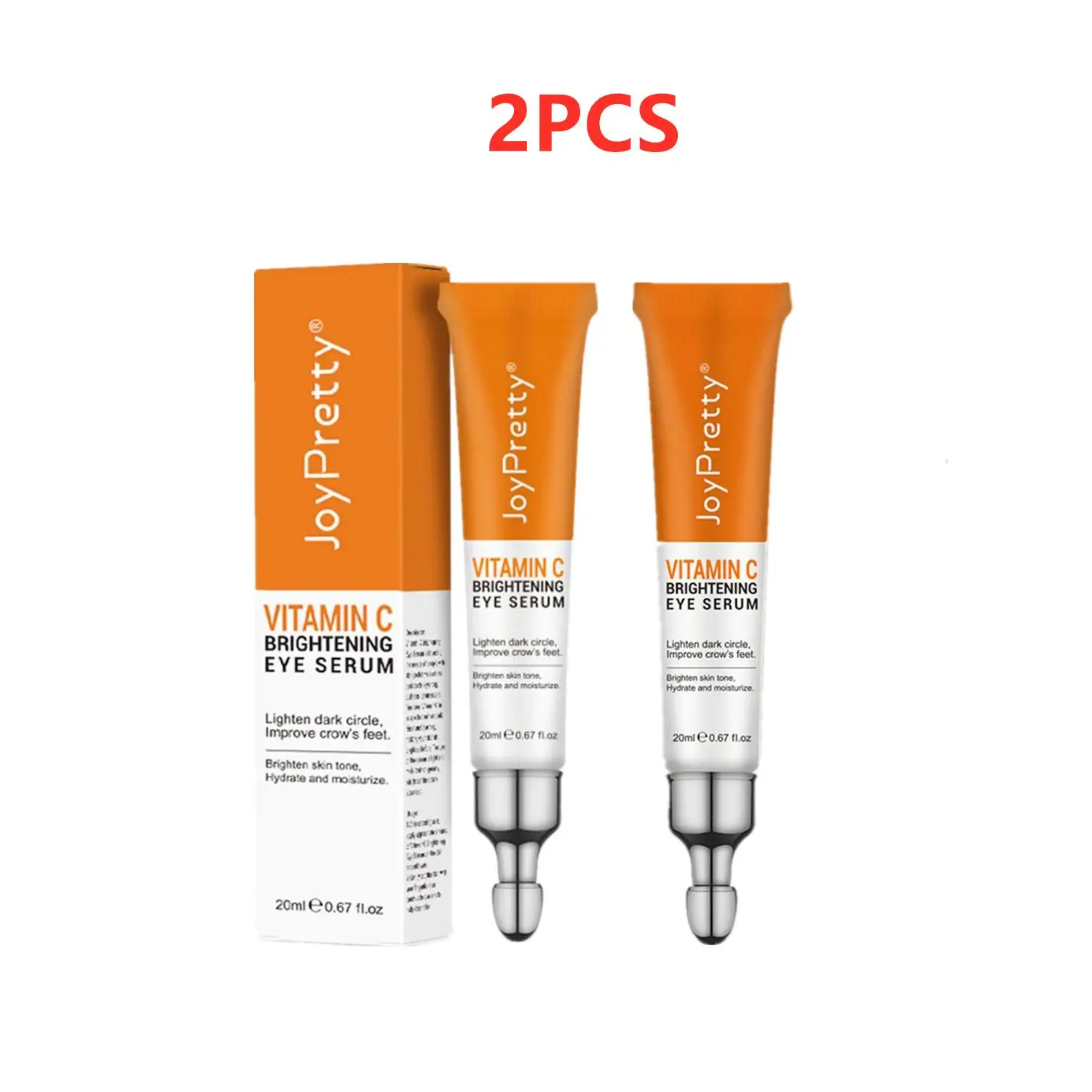 2X Eye Cream Anti Dark Circle Remove Bags Under Eyes VC Whitening Lightening Cream Wrinkle Removal Eyes Firming Skin Care Beauty