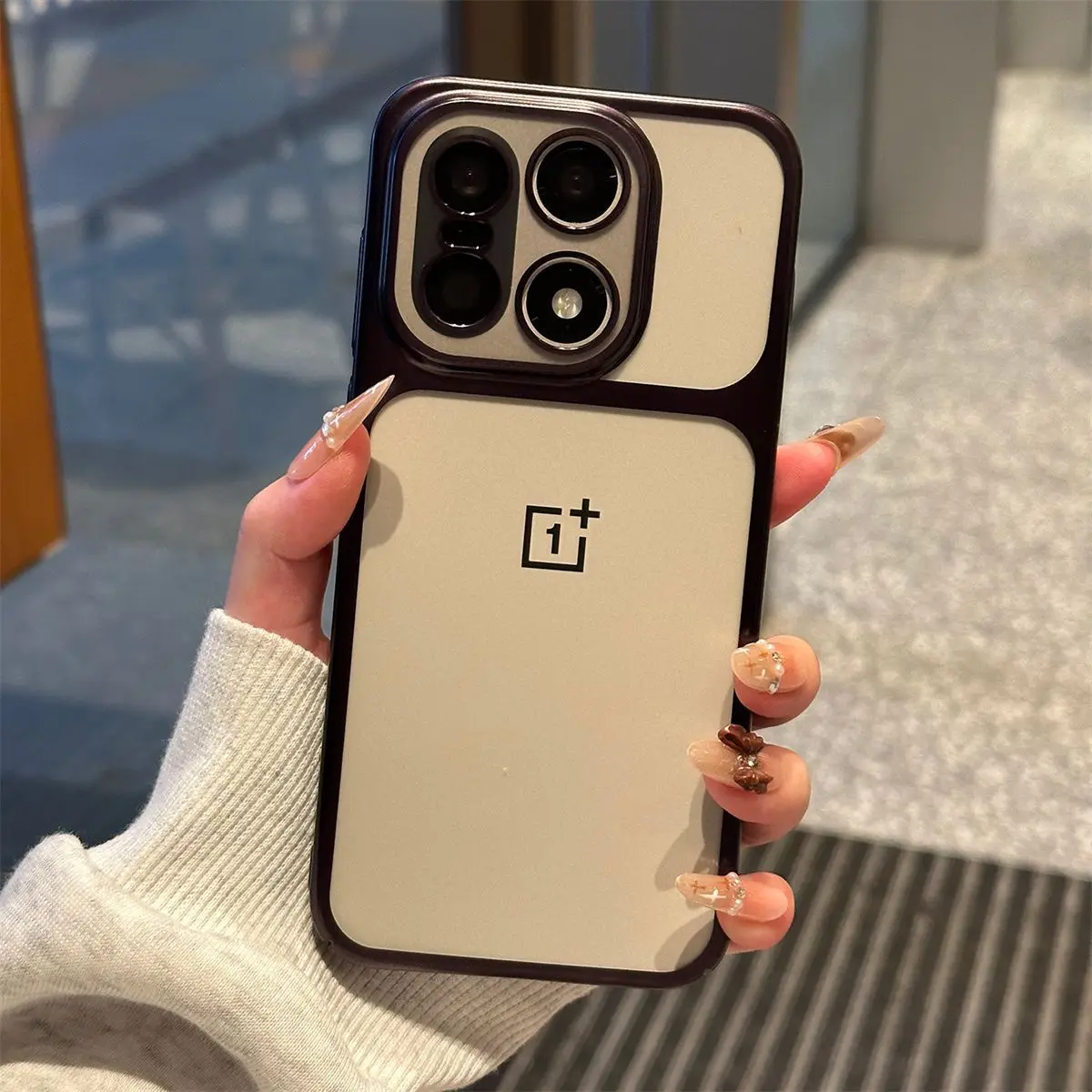 Matte Premium Feel Translucent Case with Glossy Edging - Slim, Skin-Friendly, and Durable Full Protector