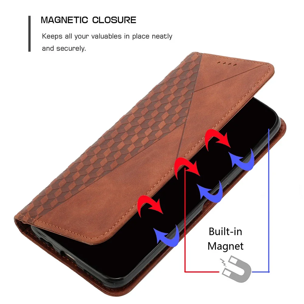 Deluxe Leather Wallet Case with Card Slot & Book Cover Design