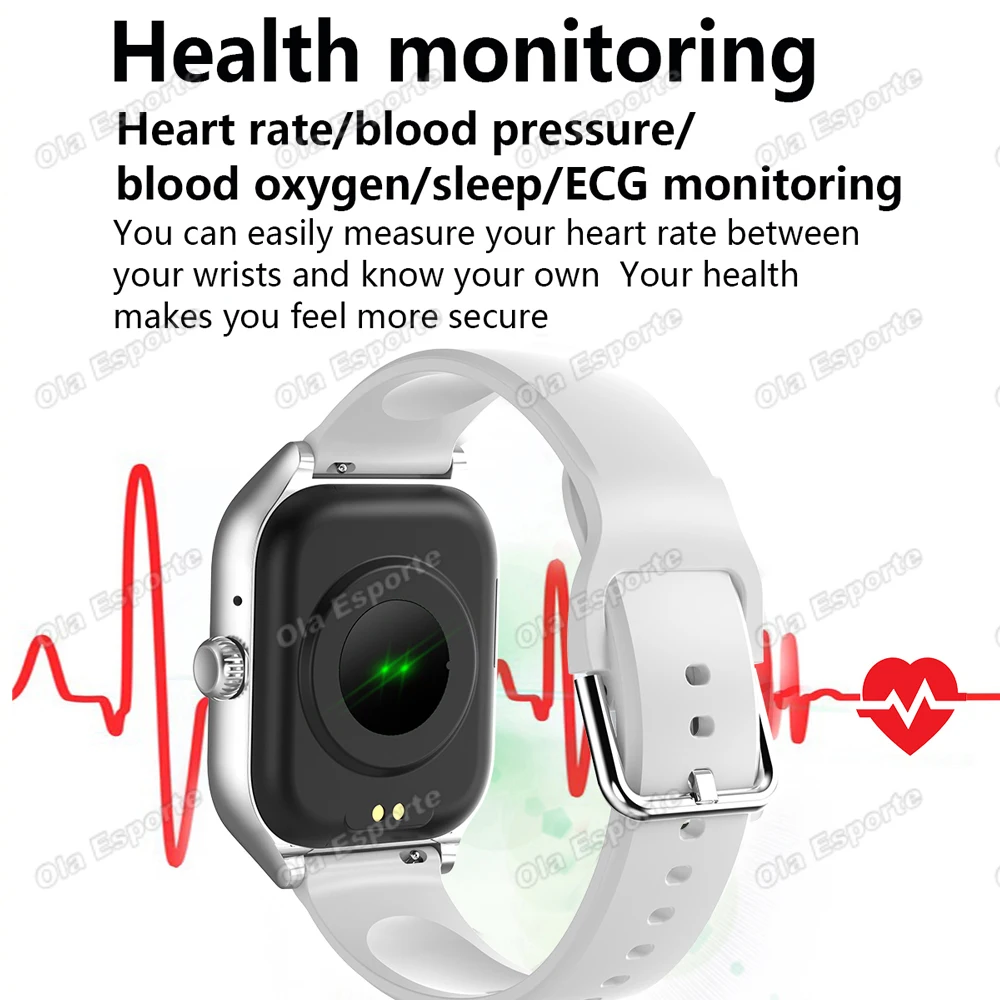 2026 New Smart Watch Bluetooth Call Message Reminder 24 Hour Health Monitoring Smart Watch Gift for Men and Women Ht22 - Image 5