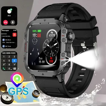 2025 New Smart Watch Android Phone 1.44'' Color Screen Bluetooth Call Blood Oxygen/Pressure Monitoring Smart Watch for Men Women 1