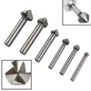 3 Flute Countersink Drill Bit 90 Degree Chamfering Tools Chamfer Cutter 6.3-20.5mm Chamfering Cutter Wood Metal Hole Drilling 4