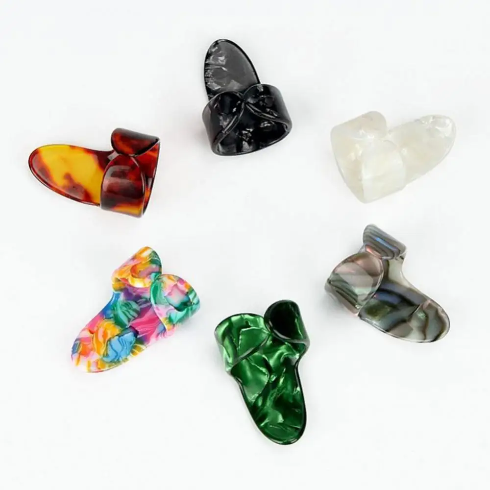 Guitar Pick Nail Protector 1Pc Plastic Thumb Index Finger Music Instrument Tool Guitar Parts Accessories