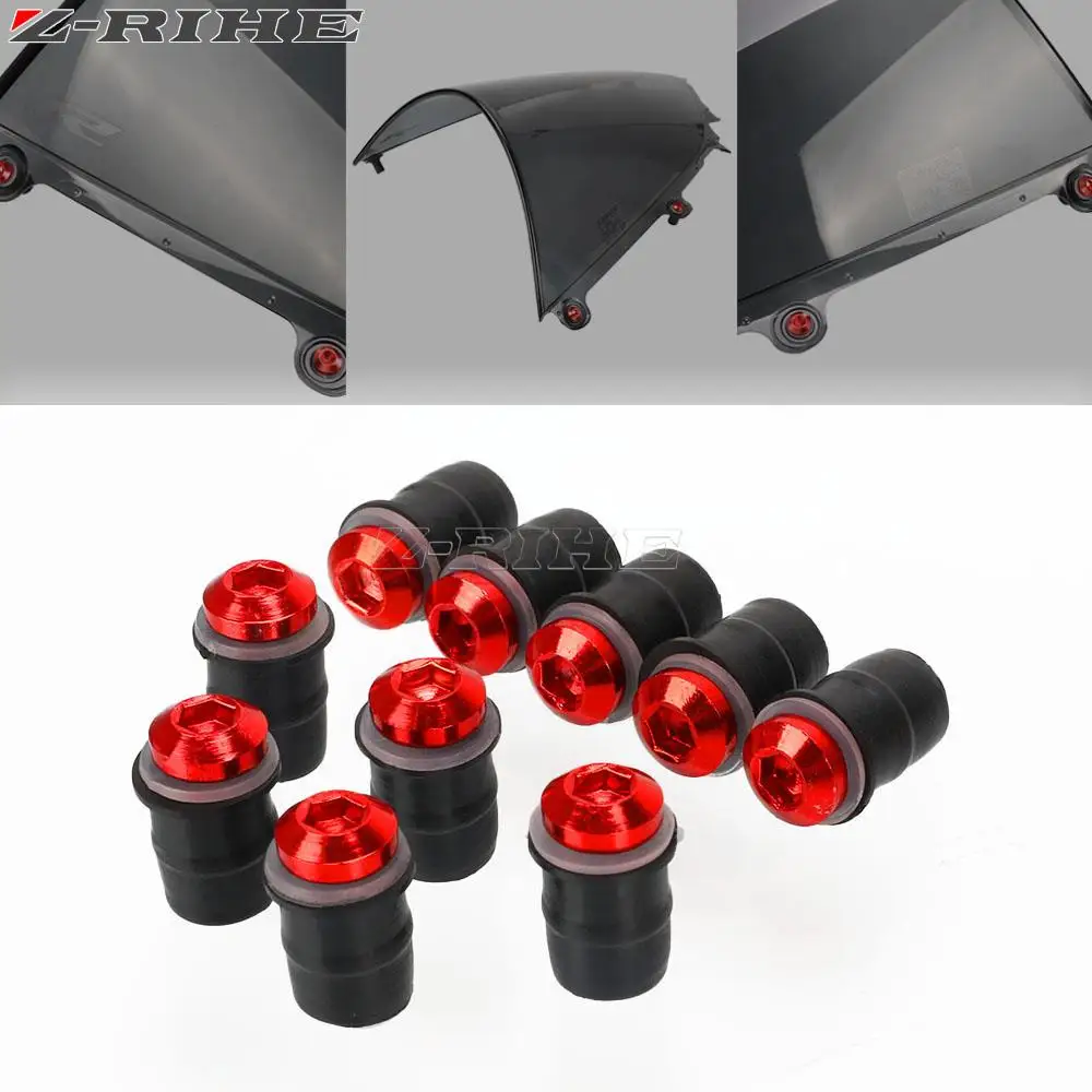 혼다 CBF600 CBF 600 SA CBR600F F2 F3 F4 F4i CBRF4i 스포츠 CBR 600F CBR600 F용 앞유리 나사 키트, 10 개